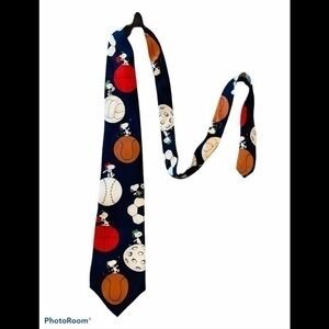 Peanuts Tie Blue Red White